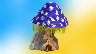 Mushroom House – Minecraft Fantasy Build — Minecraft Build by antocerati