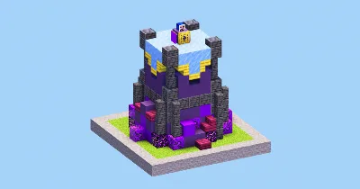 Clash of Clans Wizard Tower Level 12 — Minecraft Build by LeonisBuilds