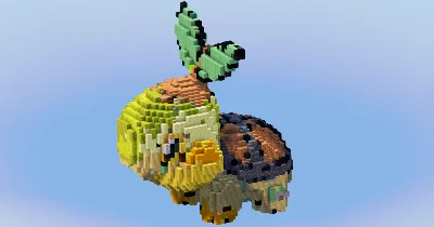 Turtwig from Pokemon — Minecraft Build by LeonisBuilds