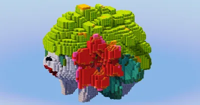 Shaymin from Pokemon — Minecraft Build by LeonisBuilds