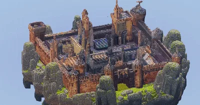 Square Minecraft Castle — Minecraft Build by StrongholdStudios