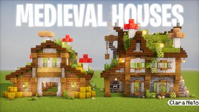 Medieval Houses — Minecraft Build by claraneto