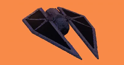 TIE Striker — Minecraft Build by StarWarsCreations