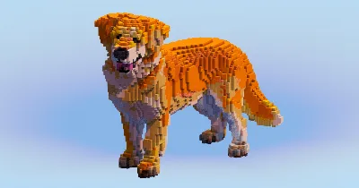 Golden Retriever — Minecraft Build by LeonisBuilds