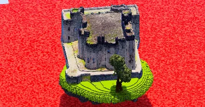 Floating Castle — Minecraft Build by ImpossibleBuilds