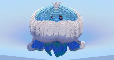 Jellicent Male — Minecraft Build by LeonisBuilds