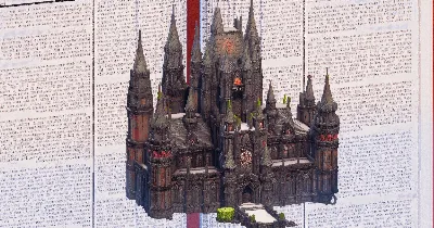 Halloween Castle — Minecraft Build by TheBibleOfBuilding