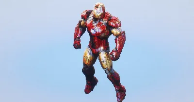 Flying Ironman‎ — Minecraft Build by LeonisBuilds
