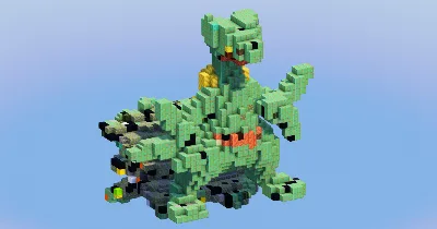 Sceptile from Pokemon — Minecraft Build by LeonisBuilds