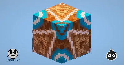 Brown Glazed Terracotta (Collab) — Minecraft Build by LeonisBuilds