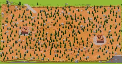 Huge Battlefield Fully Built Map 800x400 blocks, 2 teams, 2 castles, Big Weapons on the ground — Minecraft Build by LeonisBuilds