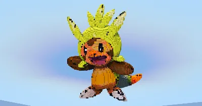 Chespin — Minecraft Build by LeonisBuilds