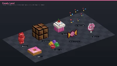 Candy Land Asset Download [Java + Bedrock + Blockbench] — Minecraft Resource Pack by ScorpionTeam