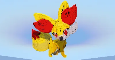 Fennekin — Minecraft Build by LeonisBuilds