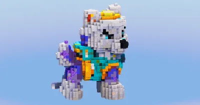 Everest from Paw Patrol — Minecraft Build by LeonisBuilds