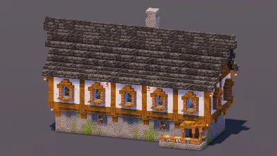 Medieval House 6 — Minecraft Build by MellowHat