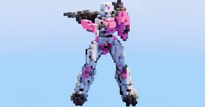 Arcee from Transformers — Minecraft Build by LeonisBuilds