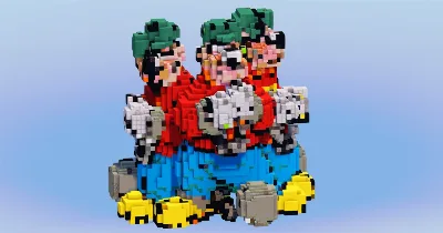 The Beagle Boys from Disney Duck Tales — Minecraft Build by LeonisBuilds