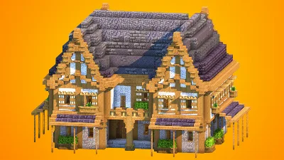Large Double-Wing Medieval Estate | Fully Furnished Interior — Minecraft Build by RaekonBuilds