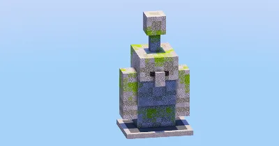 Copper Golem Stone Statue — Minecraft Build by LeonisBuilds