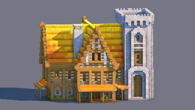 Minecraft Medieval House | Fully Decorated Interior | Survival House Download | Autumn Edition — Minecraft Build by RaekonBuilds