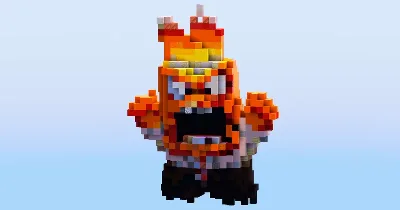 Anger from Disney Inside Out — Minecraft Build by LeonisBuilds