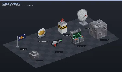 Lunar Outpost Asset Download [Java + Bedrock + Blockbench] — Minecraft Resource Pack by ScorpionTeam
