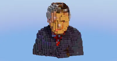 Marie Curie Bust — Minecraft Build by LeonisBuilds