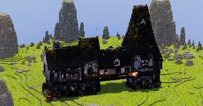 Black Medieval House — Minecraft Build by StrongholdStudios