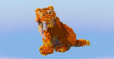 Diego from Ice Age — Minecraft Build by LeonisBuilds