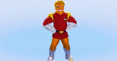 Zap Brannigan From Futurama — Minecraft Build by LeonisBuilds