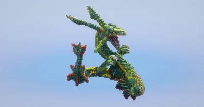 Rayquaza — Minecraft Build by LeonisBuilds