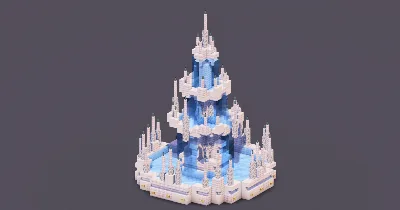 White Gothic Fountain — Minecraft Build by MellowHat