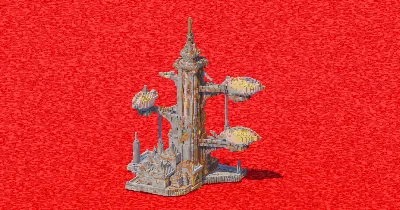 Steampunk Airship Tower — Minecraft Build by ImpossibleBuilds