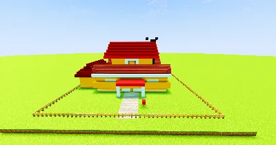 Yellow House — Minecraft Build by NoobBuilder