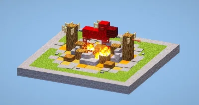 Clash of Clans Army Camp Level 6 — Minecraft Build by LeonisBuilds