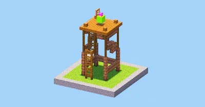 Clash of Clans Archer Tower Level 2 — Minecraft Build by LeonisBuilds