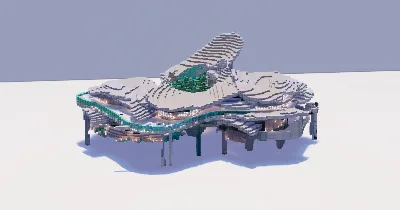 White Futuristic Villa — Minecraft Build by ModernCraft