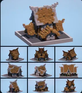 Medieval Houses 1-10 — Minecraft Build by LeonisBuilds