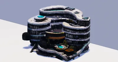Luxury Resort Building — Minecraft Build by ModernCraft