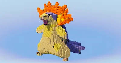 Typhlosion from Pokemon — Minecraft Build by LeonisBuilds