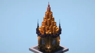 Orange Fantasy House — Minecraft Build by LeonisBuilds