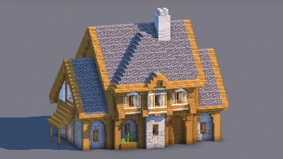 Medieval House – Fully Decorated Interior | Download — Minecraft Build by RaekonBuilds