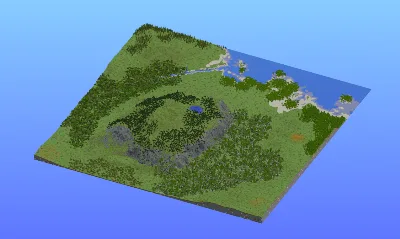 Survival Multibiome 2000x2000 Blocks Custom Map, River, Dark Forest, Birch, Oak, Forest, Beach, Mountains, Taiga, Cypress — Minecraft Build by LeonisBuilds