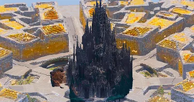 Gothic Huge Castle — Minecraft Build by GothicCathedrals