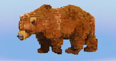 Brown Bear — Minecraft Build by LeonisBuilds
