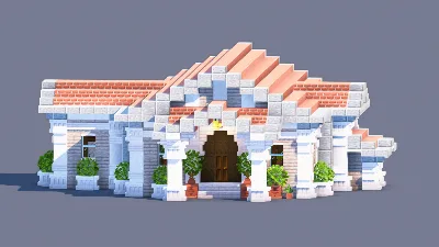 Classical Roman Storage Villa | Fully Furnished Interior — Minecraft Build by RaekonBuilds
