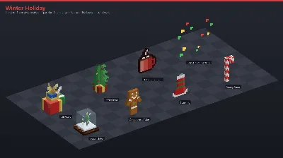 Winter Holiday Asset Download [Java + Bedrock + Blockbench] — Minecraft Resource Pack by ScorpionTeam