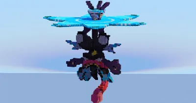 Mega Greninja — Minecraft Build by LeonisBuilds