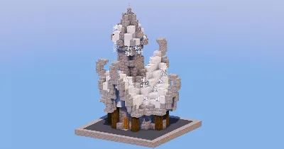 Sky Medieval Fantasy House 1 — Minecraft Build by LeonisBuilds